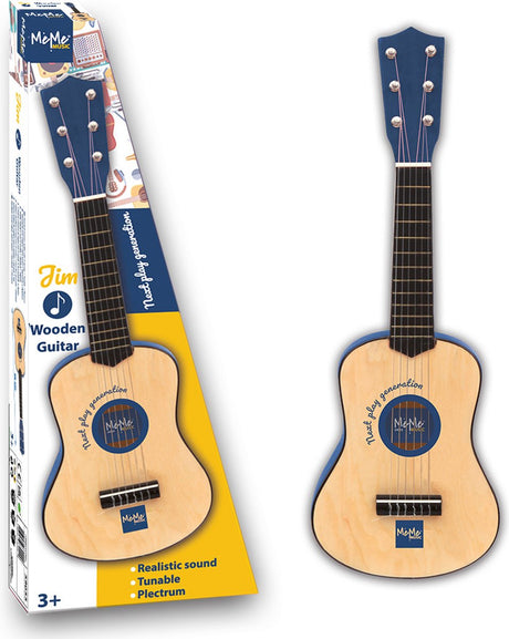 Meme Holzgitarre Jim – Musikinstrument für kleine Hände – regt die Kreativität an