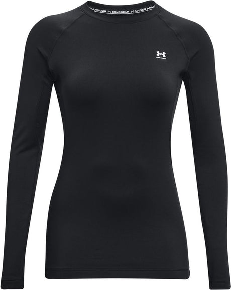 Under Armour UA CG Authentics Crew Damen-Sportpullover – Schwarz – Weiß