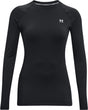 Under Armour UA CG Authentics Crew Damen-Sportpullover – Schwarz – Weiß