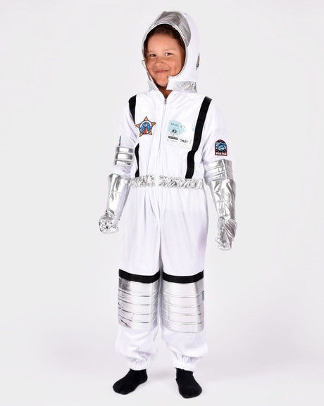 Den goda fen verkleedkledij astronaut kostuum - 110cm - 4 jaar - wit one size