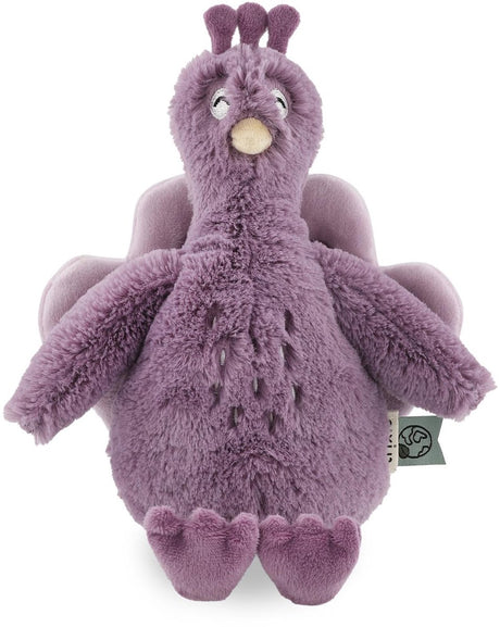 Trixie knuffeldier baby mrs. peacock – zachte knuffel van gerecycleerde materialen – 18 cm