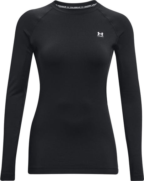 Under Armour UA CG Authentics Crew Damen-Sportpullover – Schwarz – Weiß