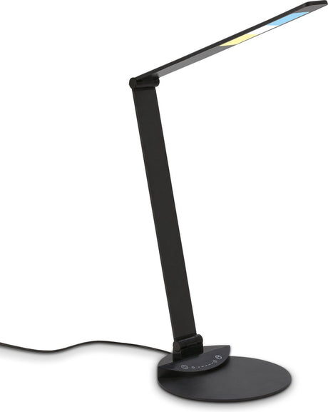 Briloner - LED Tischleuchte verstellbar drehbar Schreibtischleuchte Touch Farbtemperatur einstellbar dimmbar 6W Schwarz