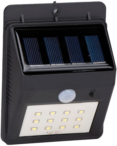 Grundig alpina solar wandlamp buiten – tuinverlichting op zonneenergie met warm wit licht, automatische sensor en ip44 spatwaterdicht – voor muur, schutting of gevel