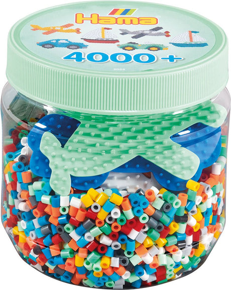 Hama Midi-Bügelperlen-Set im Topf, 4000-tlg.