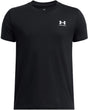 Under armour ua b sportstyle lc ss unisex sportshirt - zwart - wit 140