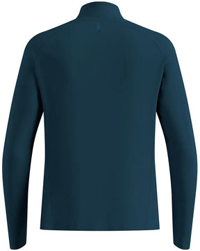 Odlo essential ceramiwarm sweatshirt met halve rits blauw s man s