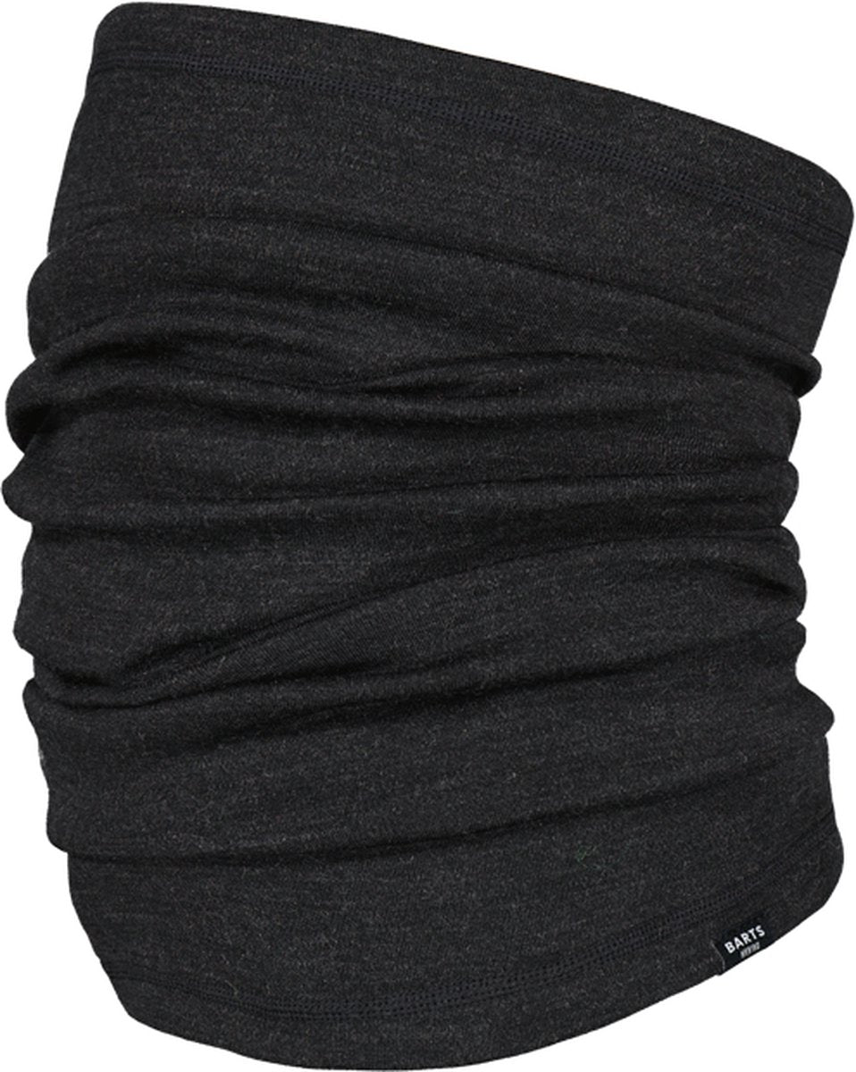 Barts merino col nekwarmer unisex - one size - zwart