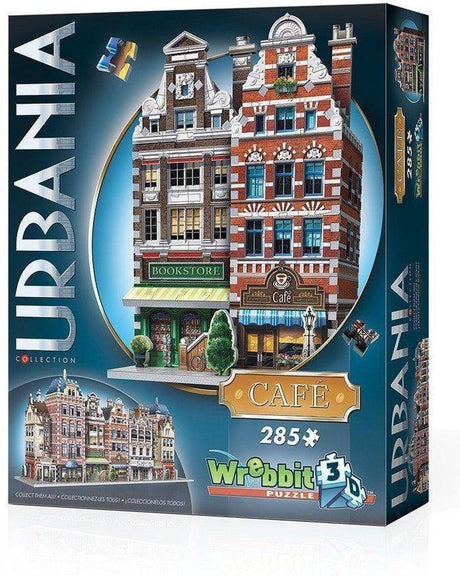 Wrebbit 3D-Puzzle Urbania Café – 285 Teile – Stadtleben.