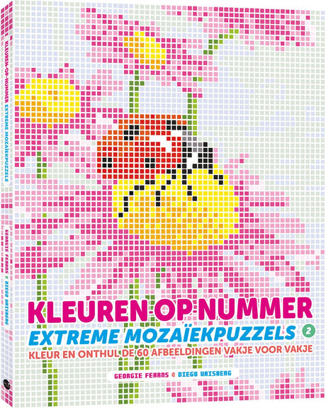 Uitgeverij mus kleuren op nummer: extreme mozaïek kleurboek 2