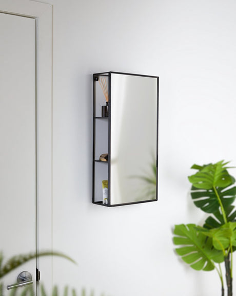Umbra Cubiko Wandspiegel mit Regalen