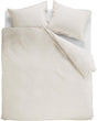 Ambiante cotton uni dekbedovertrek - effen - lits-jumeaux - 240x200 220 - gebroken wit