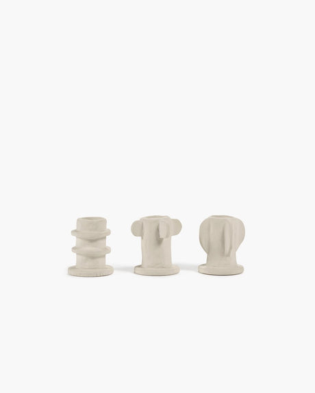 Serax - Marie Michielssen Marie - Kerzenständer - Beige - 5 ø - H 6,5 cm - 3 Stück