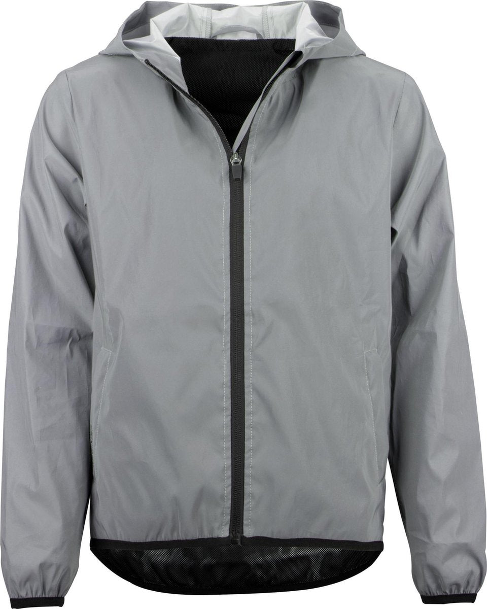 Avento full reflective jas met capuchon - junior - maat 128