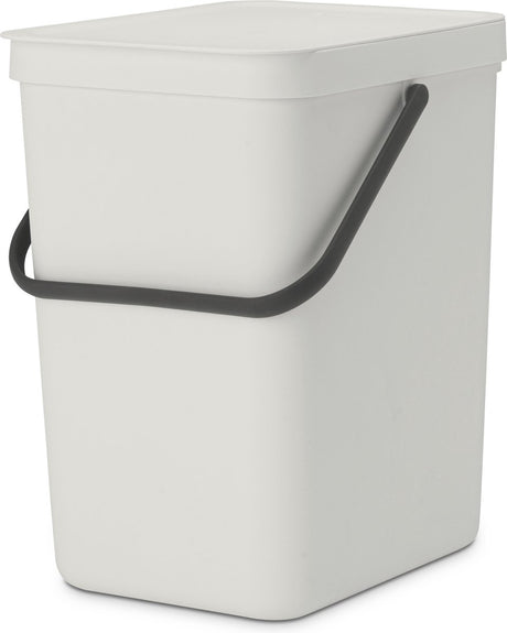 Brabantia Sort Go Abfallbehälter – 25 Liter – Hellgrau