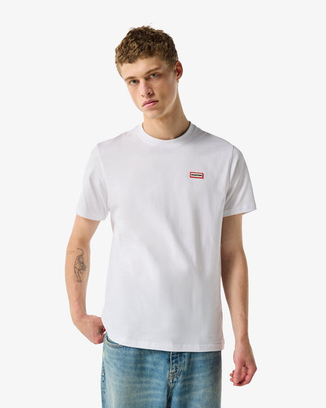 Hunter red label essentials logo t-shirt white - maat l