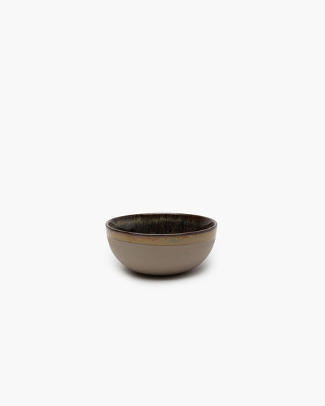 Surface by Sergio Herman Serax-Schale – groß – ø13 cm x H5 cm – Grau und Indi-Grau – 4 Stück