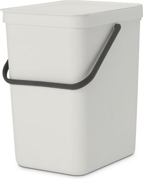 Brabantia Sort Go Abfallbehälter – 25 Liter – Hellgrau