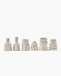 Serax - marie michielssen marie - vaas assortiment - beige - 6 stuks - h 10cm