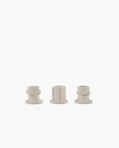 Serax - Marie Michielssen Marie - Kerzenständer - Beige - 5 ø - H 4,5 cm - 3 Stück