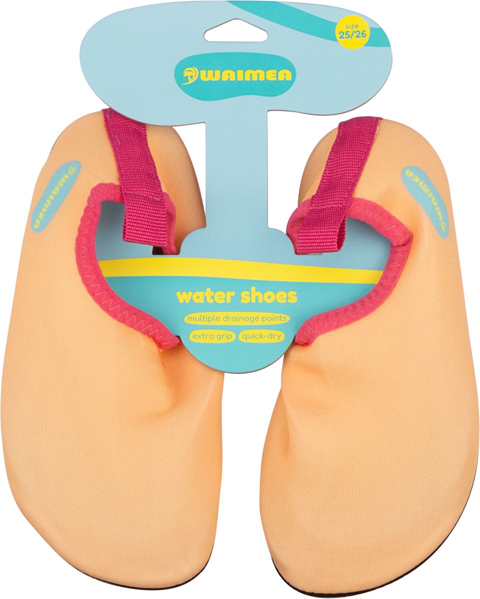 Waimea waterschoen - kinderen - antislip - extra grip - oranje - maat 27 28