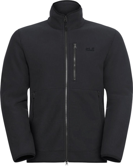 Jack wolfskin lake ridge jkt m heren outdoorvest - black s