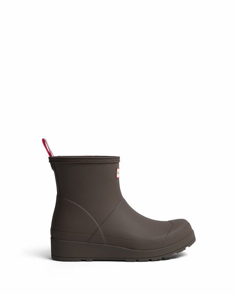 Hunter womens play short boot dames regenlaarzen - bruin