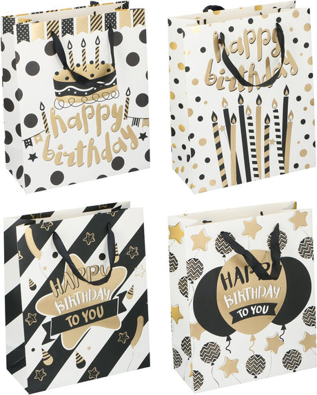 Merkloos sans marque gift bag birthday 4as