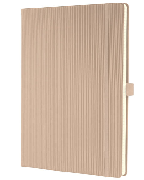 Sigel Notizbuch – Conceptum Pure – A4 – Beige – Hardcover – 194 Seiten – 80 Gramm – Linie – Si-Co641