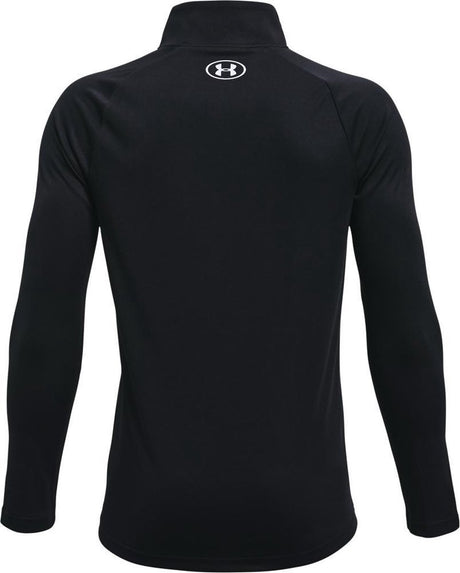 Under Armour UA Tech 2.0 1 - 2 Zip Unisex-Sporttrikot – Schwarz – Weiß