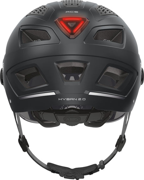ABUS HELM HYBAN 2.0 ACE VELVET Schwarz L 56-61 cm