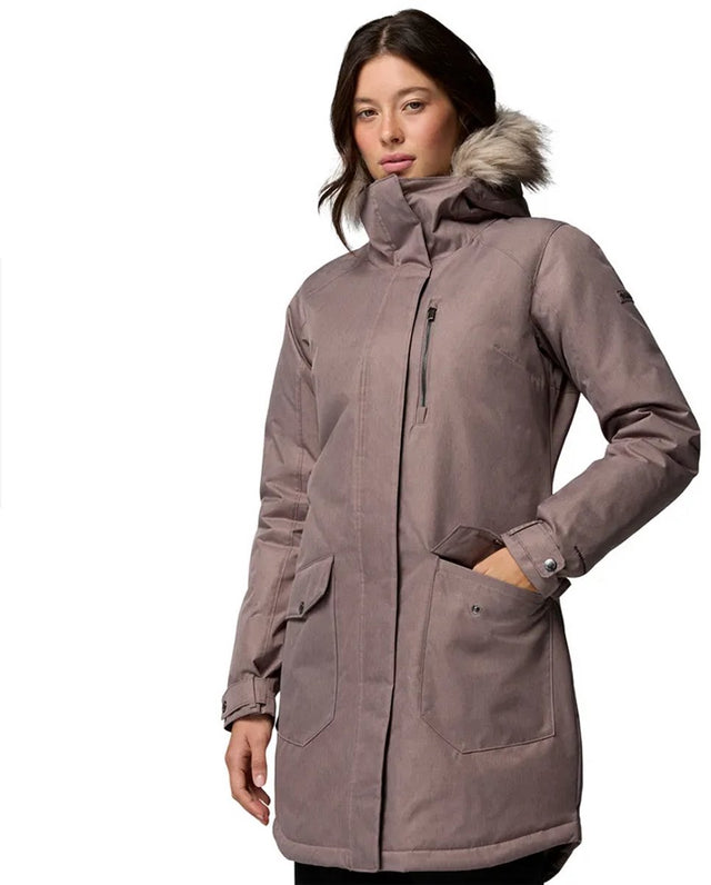 Columbia suttle mountain™ long insulated jacket dames outdoorjas - iron xl