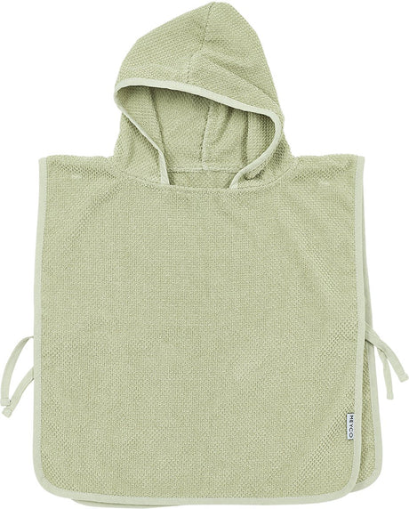 Meyco Baby-Popcorn-Badeponcho – weiches Oliv – 1–3 Jahre