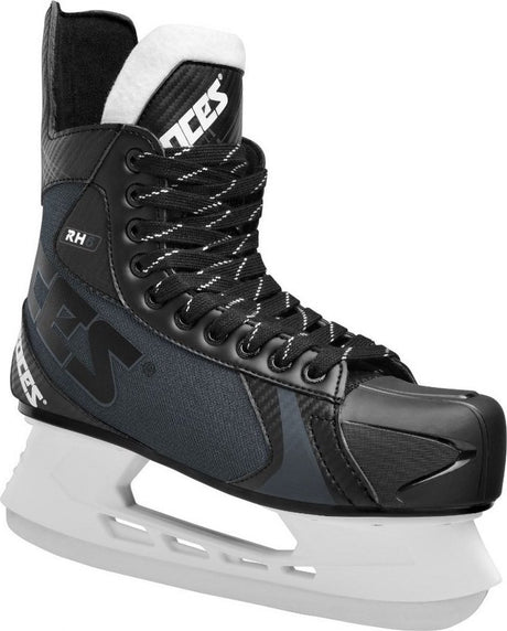 Roces – Rh 6 – Eishockey-Schlittschuhe – Schlittschuhe Herren – Schwarz und Weiß – Knöchelschalen-Komfortfutter mit hohem Halt – Größe EU 47