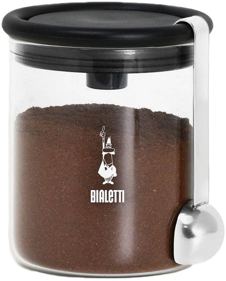 Bialetti Kaffee-Aufbewahrungsbehälter aus rundem Glas