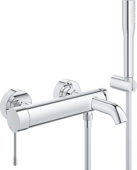 Grohe essence badkraan - 15 cm - waterbesparend - inclusief doucheset - chroom
