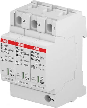 Busch-jaeger abb componenten system pro m compact - ovr t2 3l 40-275 p qs - overspanningsbeveiliging type 2