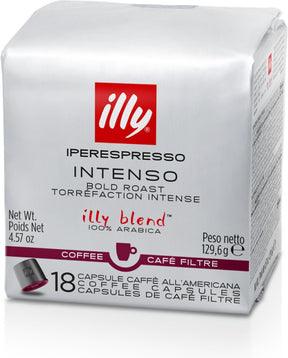 Illy – Iperespresso-Filter – Americano – Kaffeekapseln – Intenso – 6 x 18 Kapseln