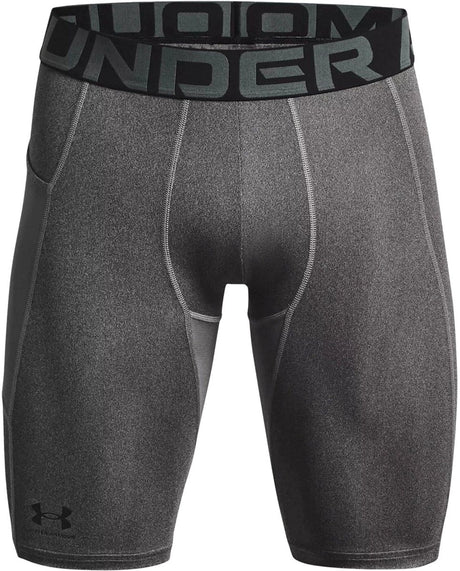 Under armour ua hg armour lng shorts heren sportbroek - grijs - zwart