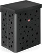 Wesco Wäschekorb Duo 1 mit Einsatz | 64 Liter | Duo-Wäschebox (2x32 Liter) | Metall - Graphit matt | Wäschekorb