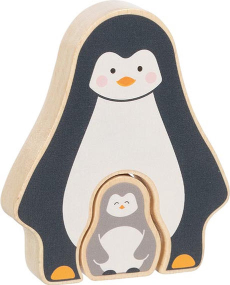 Goki Holzrätsel stehend Pinguint, 2st.