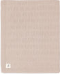 Jollein - deken ledikant 100x150cm - dekentje baby - grain knit - wild rose