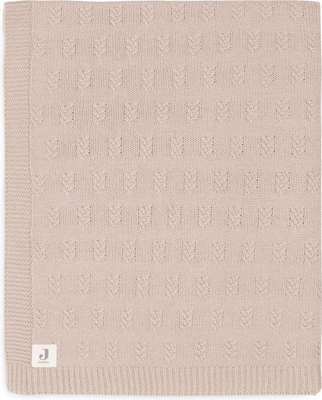 Jollein – Kinderbettdecke 100 x 150 cm – Babydecke – Kornstrick – Wildrose