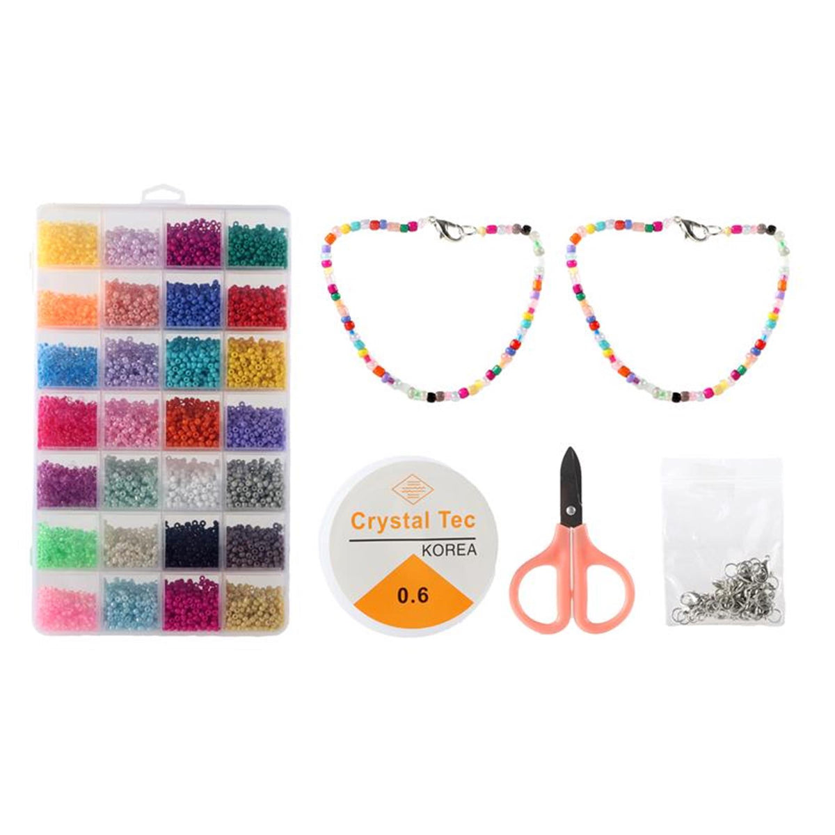 Luxus-Glasperlen-Set, 350gr.