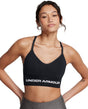 Under armour vanish seamless low bra dames sportbeha - zwart
