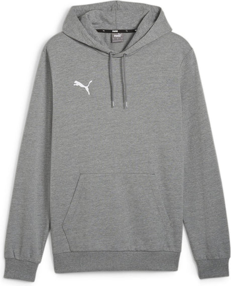 Puma Teamgoal Casuals Hoody Herren-Sportpullover – Mittelgrau Heather – Weiß