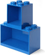 Lego - ikonisches Wandregal Ziegel 4 und 8 - Polypropylen - Blau