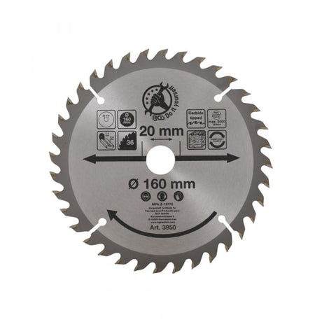 Sah Blade 160 mm., 36 Zähne