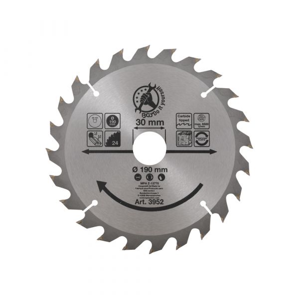 Sah Blade 190 mm., 24 Zähne