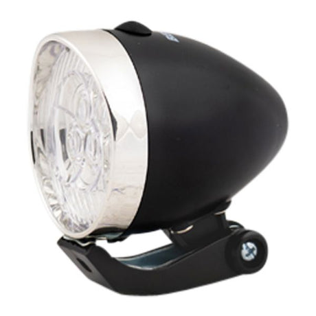Scheinwerfer Chrom schwarz LED Fahrrad
